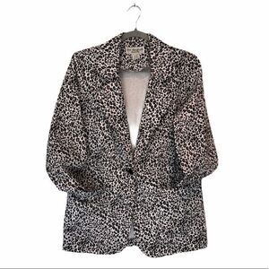 Vintage Lew Magram Oversized Leopard Blazer Size Small
